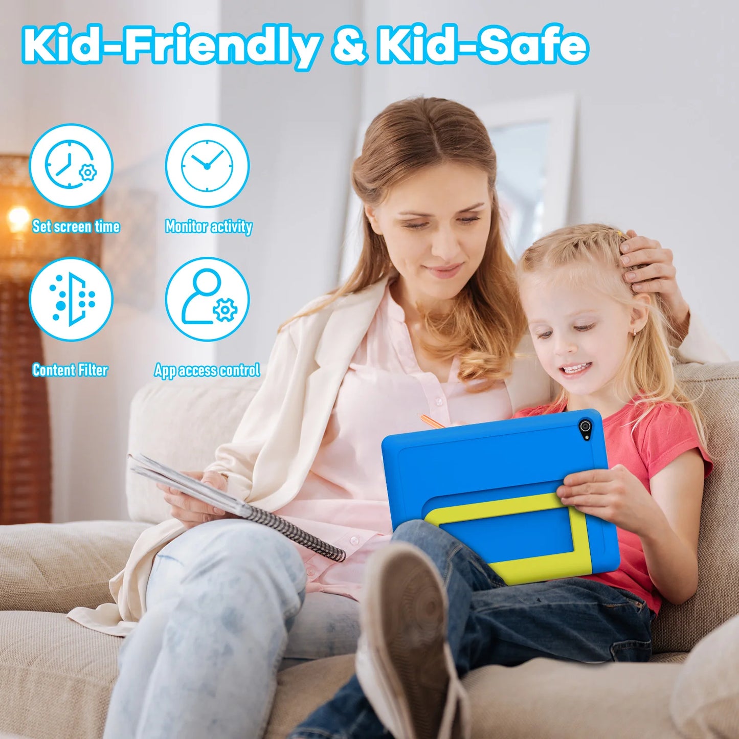 AEEZO-US KT1016 Kid Tablet Android 14 Quad Core 8GB