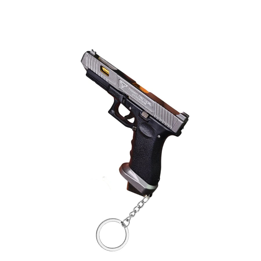 Muito Bom Glock 34 Alloy Mini Pistol Keychain Toy Fidget