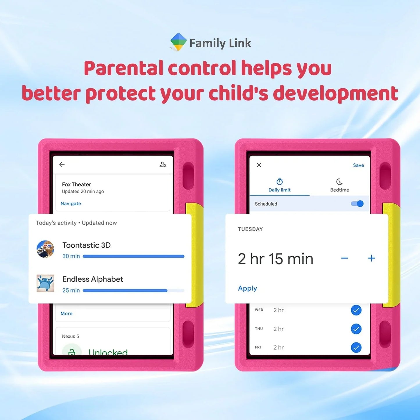 BESTSKI Kids Tablet Android With Parental Controls
