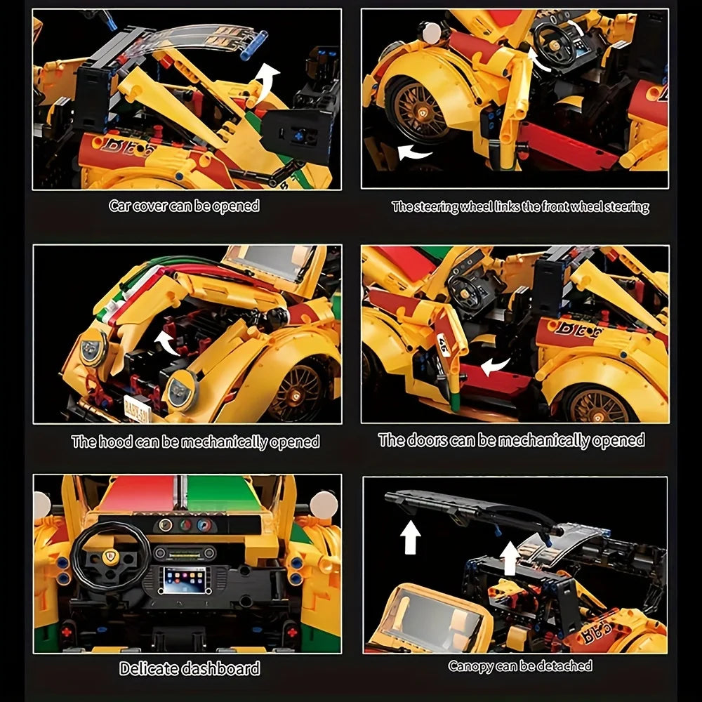 Hign Concerned Chemical Lego Compatible Racing Build Set