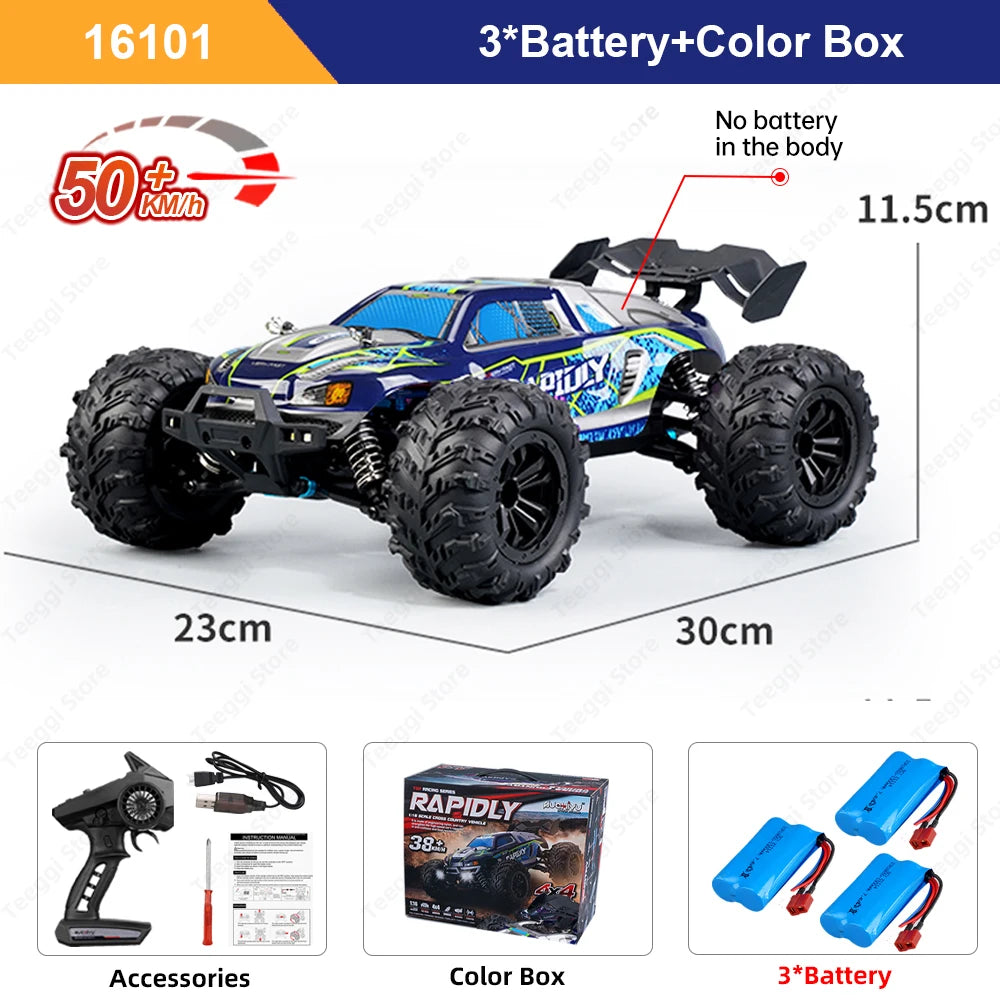 Teeggi 16101 Pro RC Car 4WD LED Drift UltraSpeed Terrain