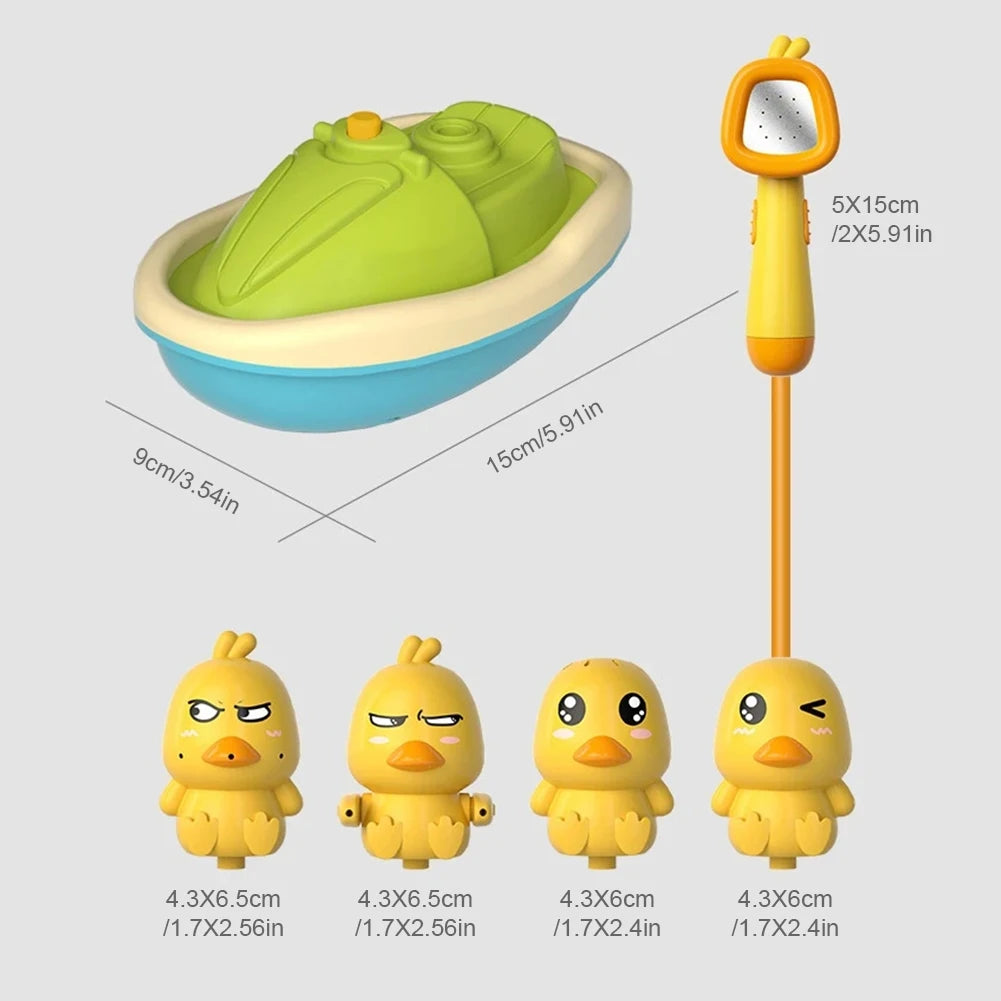 Hign Concerned Duck Bath Toys For Toddlers Water Spray Baby