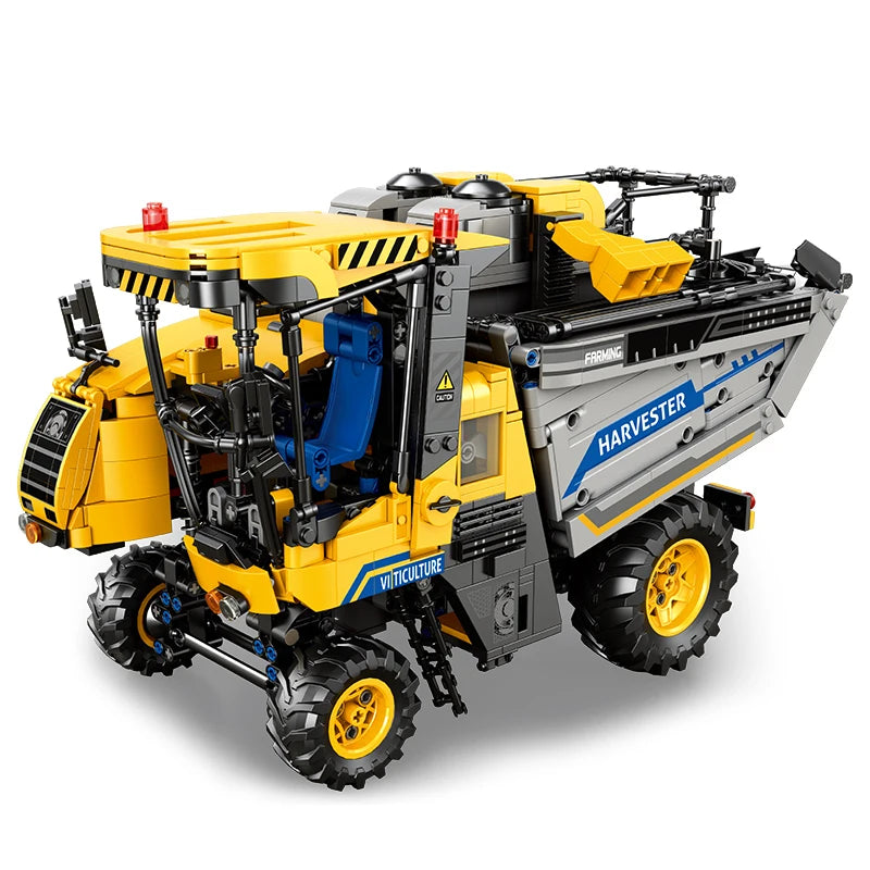 TENHORSE Grape Harvester Building Blocks Remote Control Toy