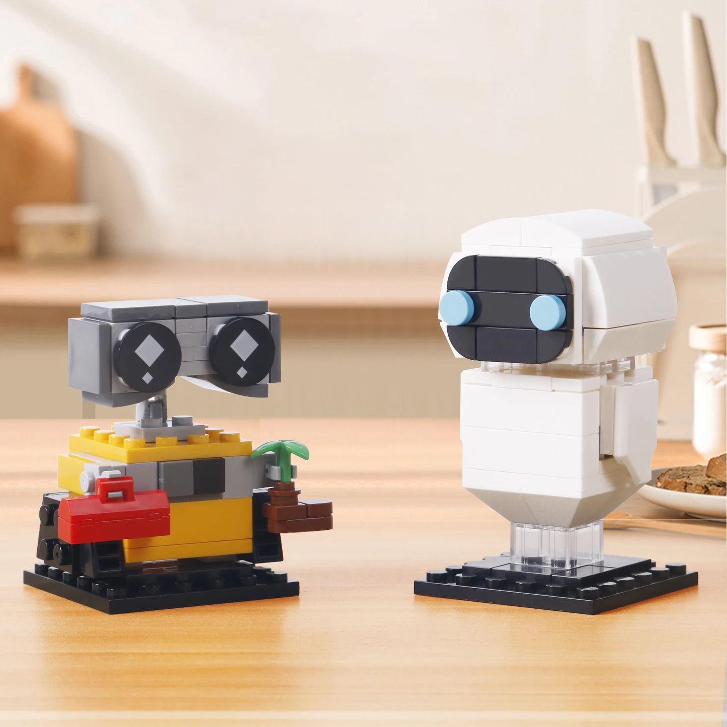 Bibilock WallE And Eve Minifigures Building Blocks Set