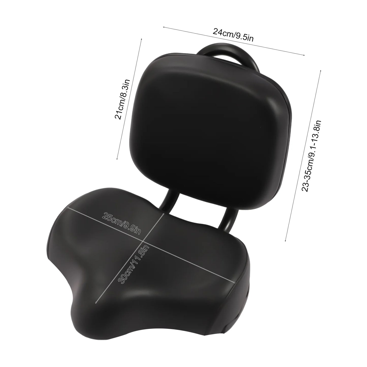 Electric Bicycle Saddle With Extra Wide Soft Backrest