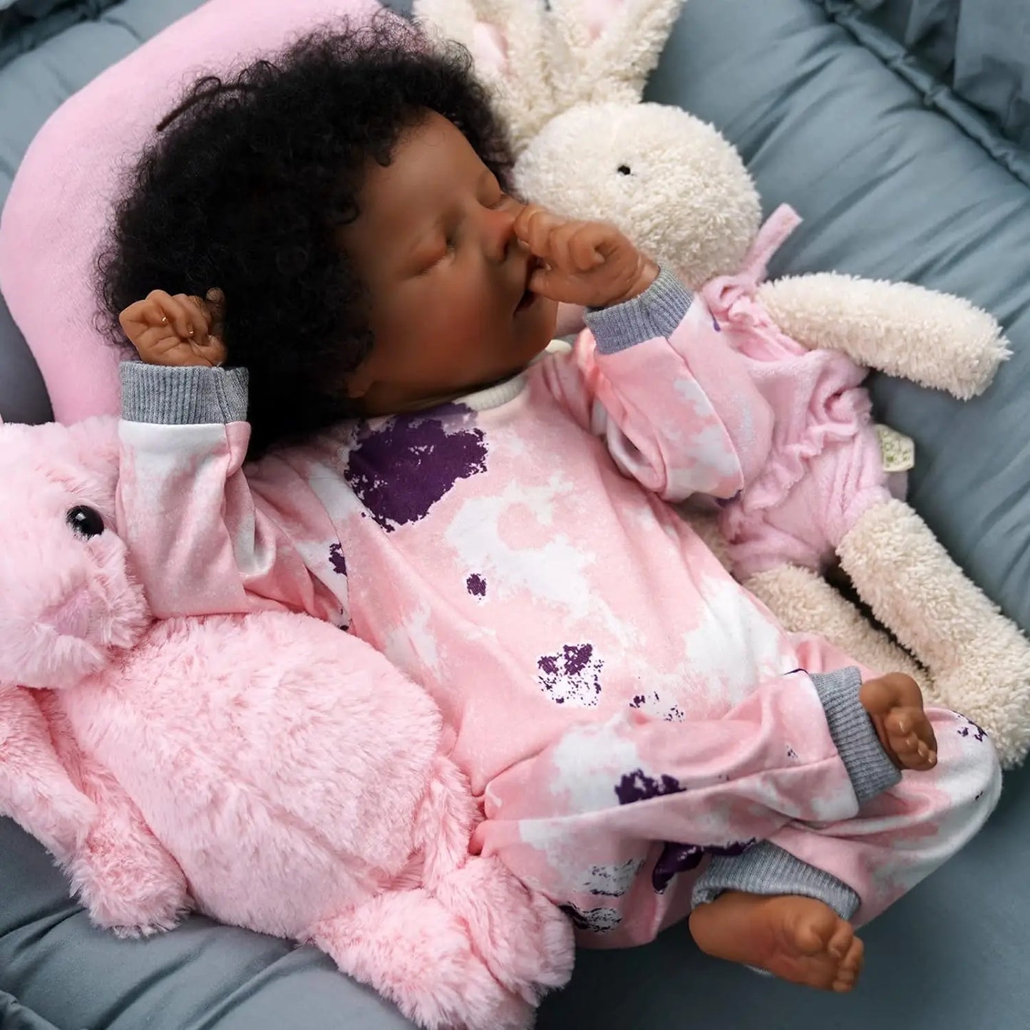 Babeside Lifelike Reborn Baby Doll Soft Newborn African