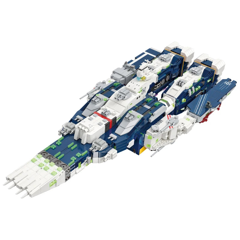 Fortress Ship Building Blocks Robotech Warship Model
