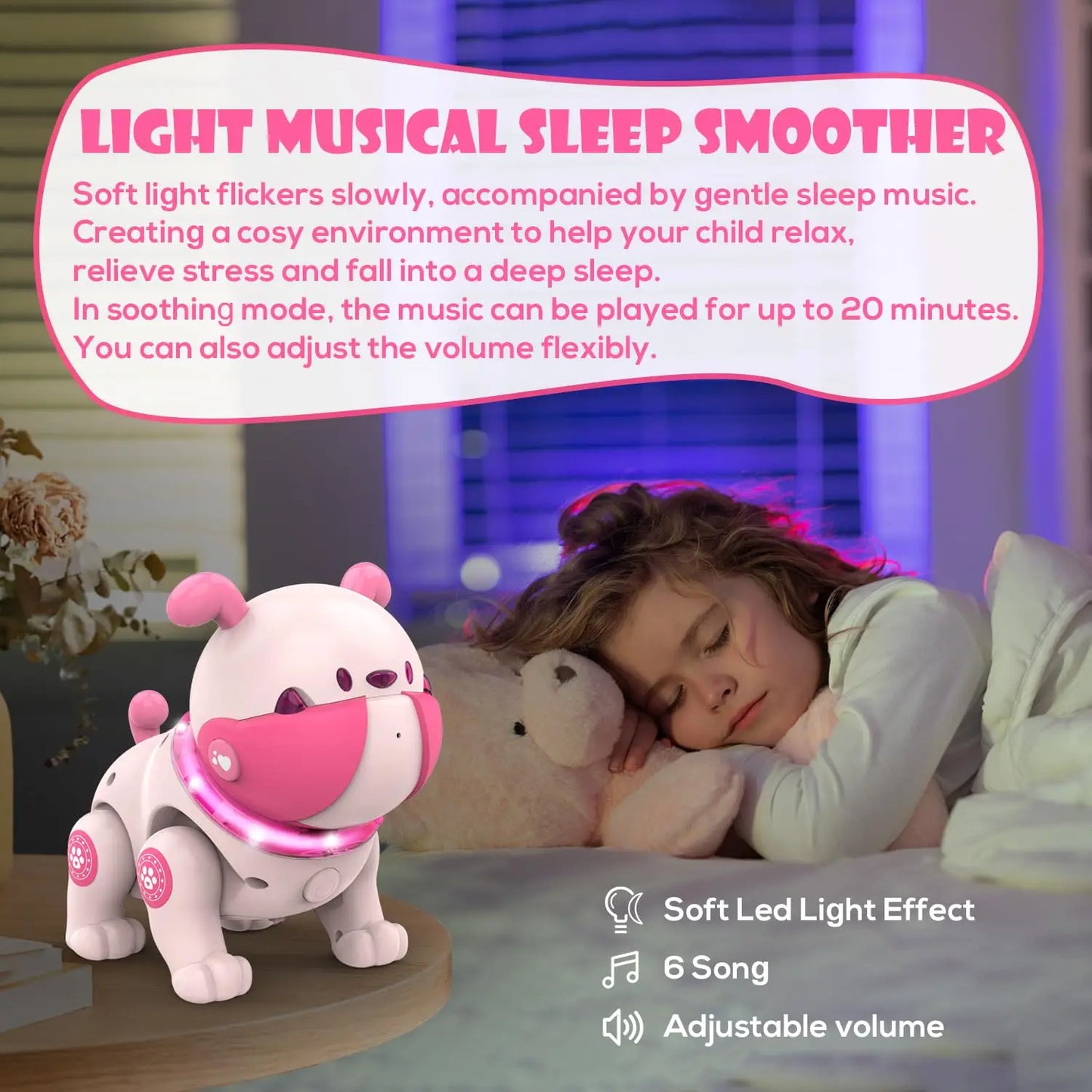 Hign-Concerned Chemical Dog Remote Control Puppy Toy LED