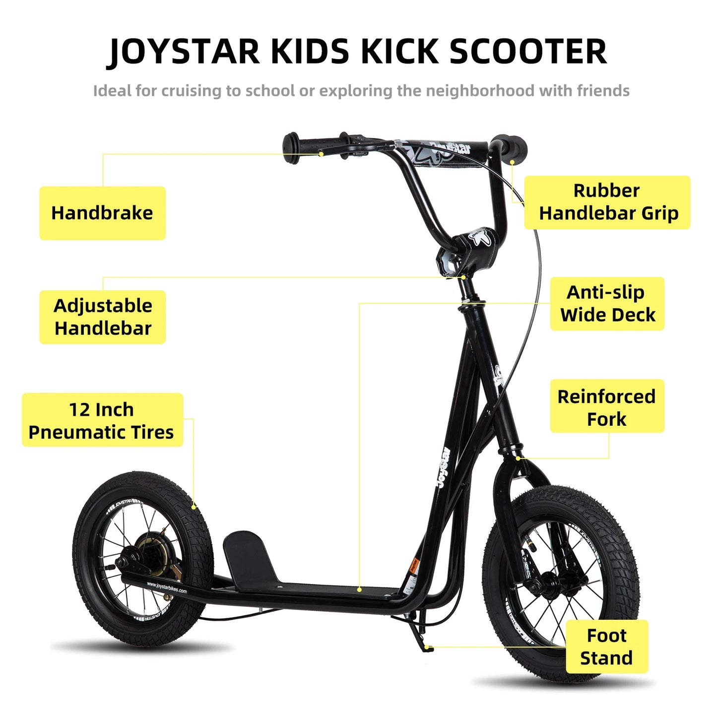 JOYSTAR Kick Scooter for Ages 5 to 9 with Handlebar
