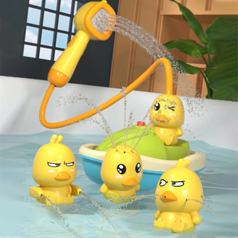 Hign Concerned Duck Bath Toys For Toddlers Water Spray Baby