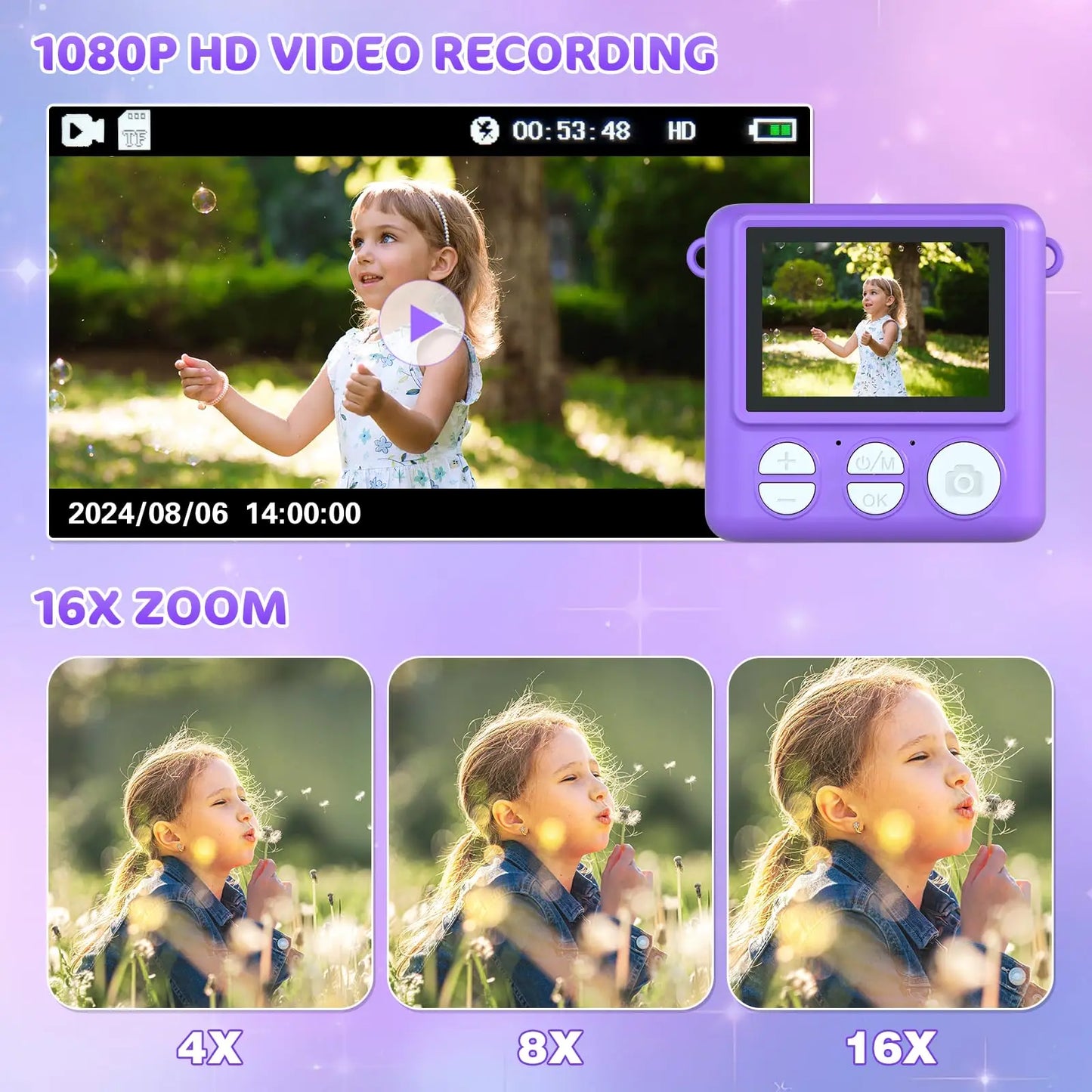 VATOS Rechargeable Instant Print Digital Camera for Kids