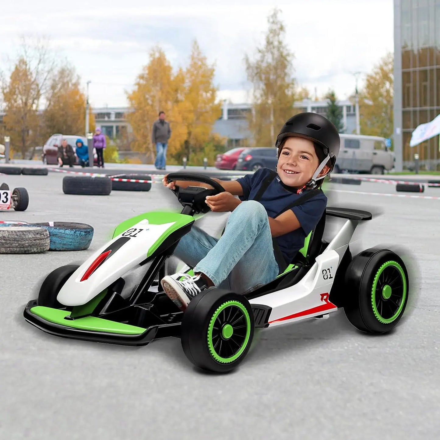Electronic 24V Kids Go Kart High Speed Drift Dual Motors