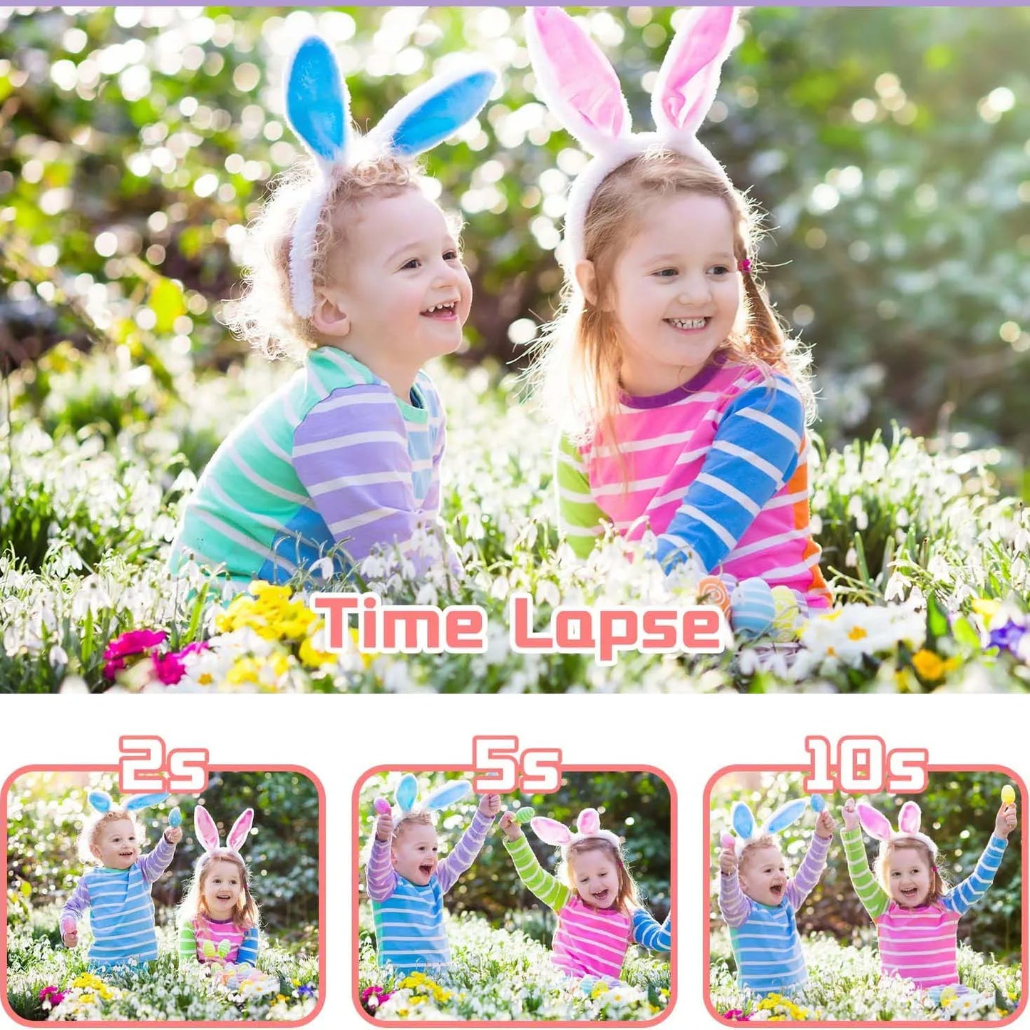 CIMELRCN Kids Camera Dual 1080P HD Toy With IPS Screen