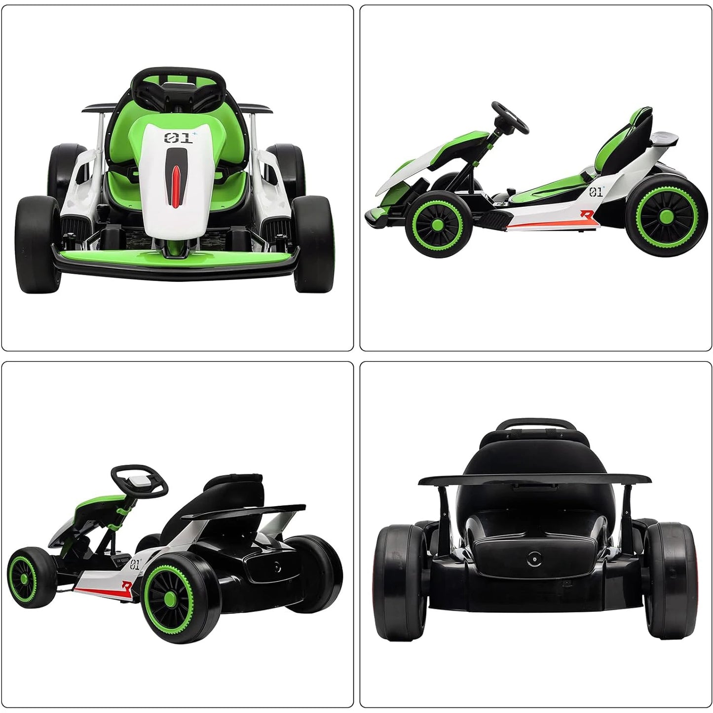 Electronic 24V Kids Go Kart High Speed Drift Dual Motors