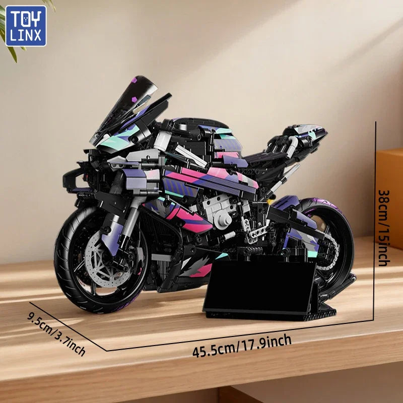 Kbox Motorcycle Model Building Blocks Toy 1920 Pieces