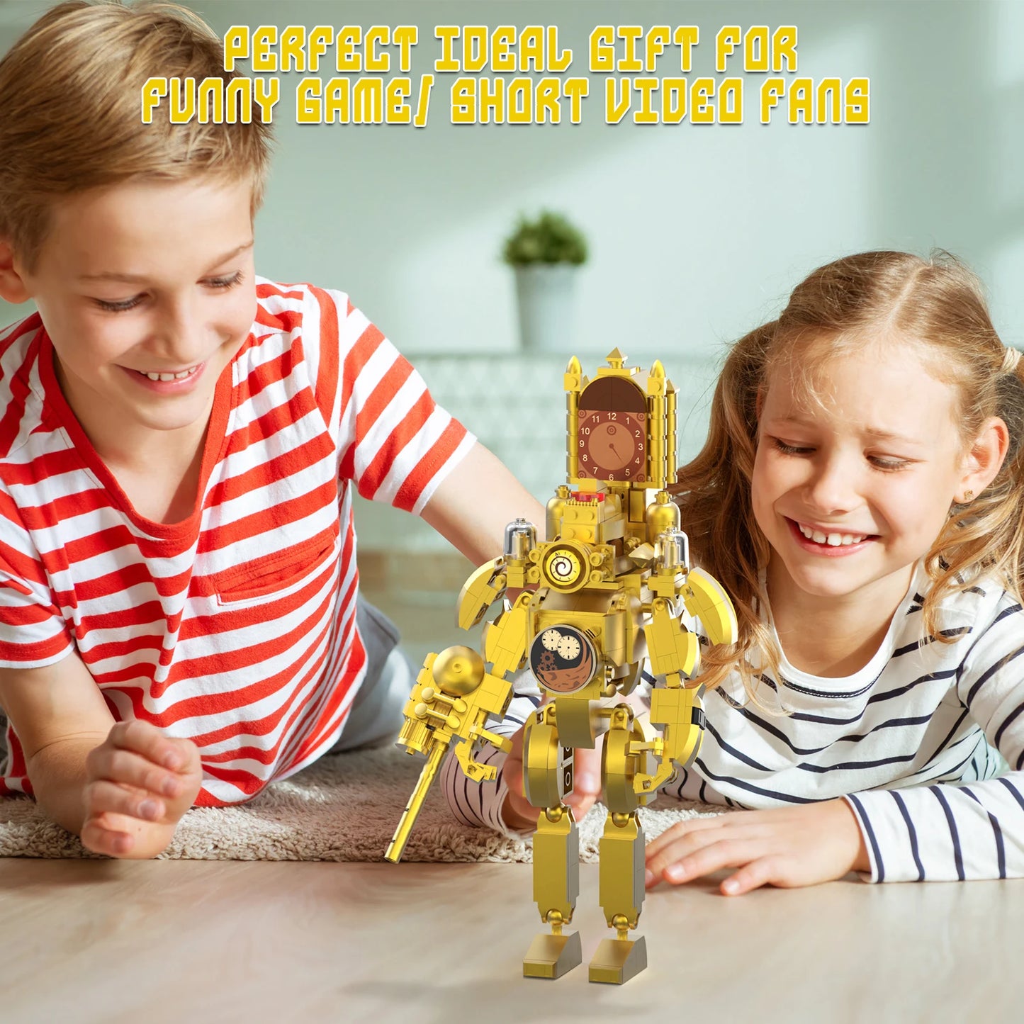 TENHORSESC Skibidi Toilet Clockman Titan Building Sets 395