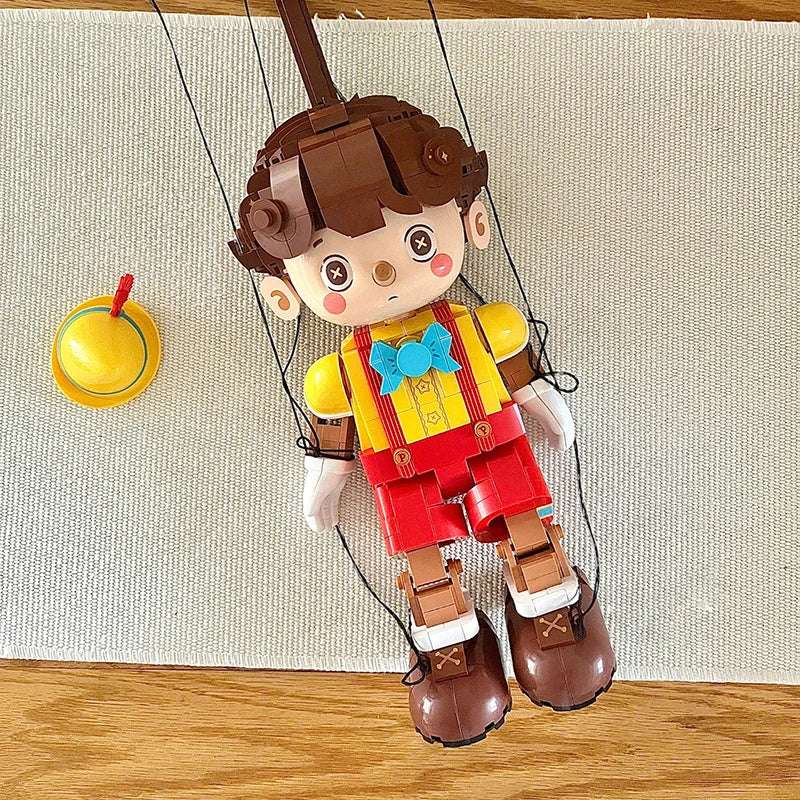 Barweer Creative Expert Long Nose Doll Puppet Blocks Set