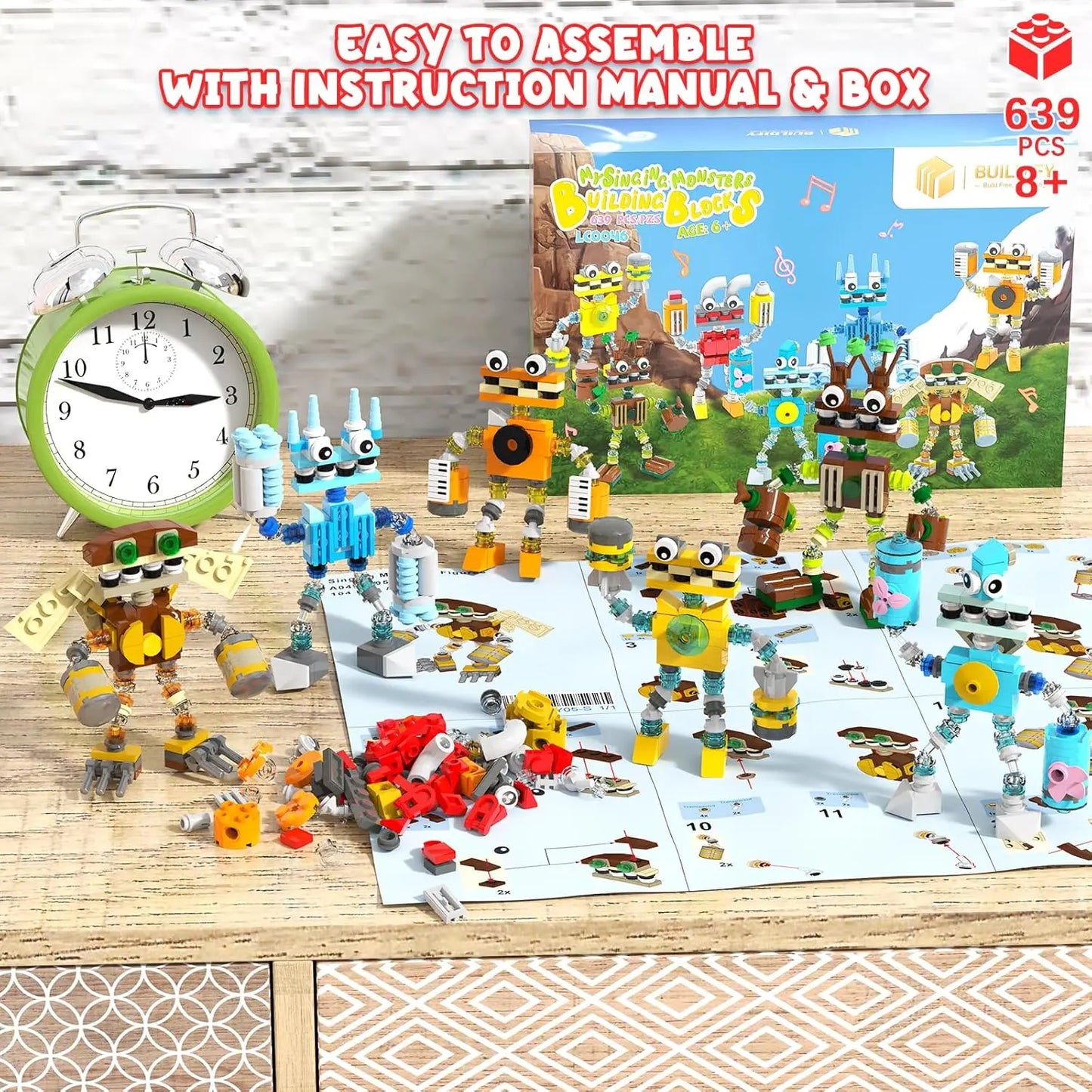 Wubbox Sing Monsters Building Set 639 Pieces 7 In 1