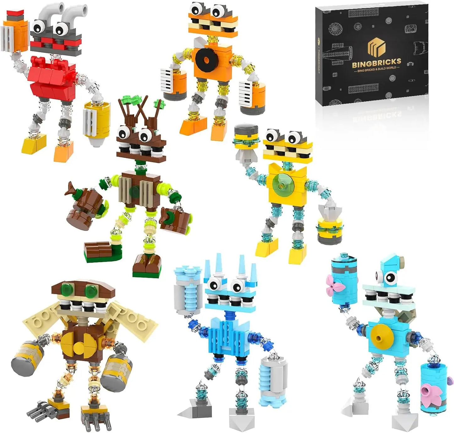 Wubbox Sing Monsters Building Set 639 Pieces 7 In 1