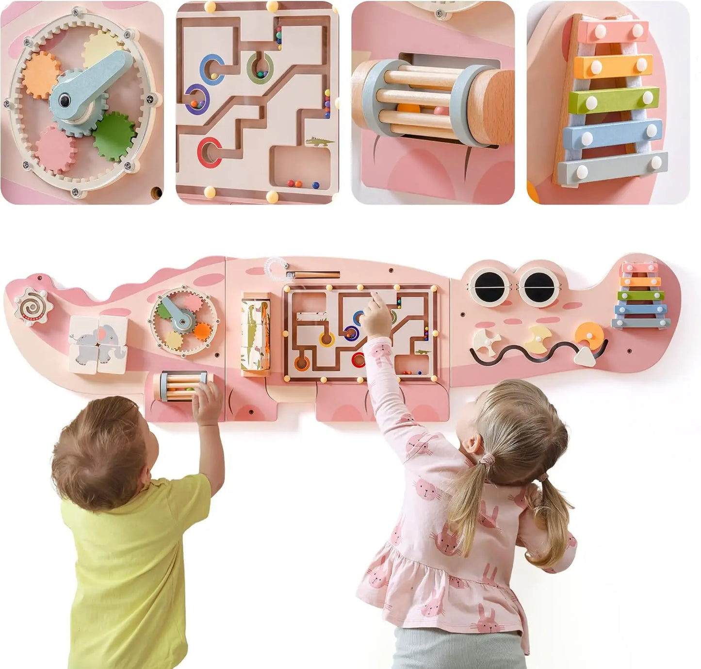 Robotime Robud Busy Board Montessori Wall Mounted Toy