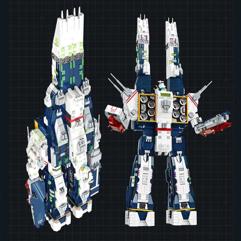 Fortress Ship Building Blocks Robotech Warship Model