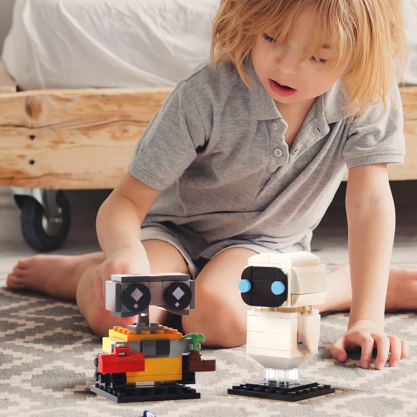 Bibilock WallE And Eve Minifigures Building Blocks Set