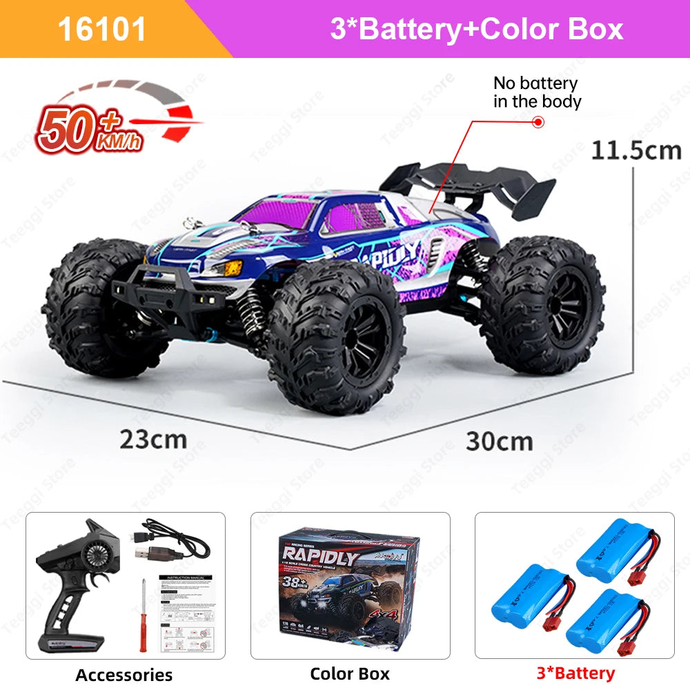 Teeggi 16101 Pro RC Car 4WD LED Drift UltraSpeed Terrain