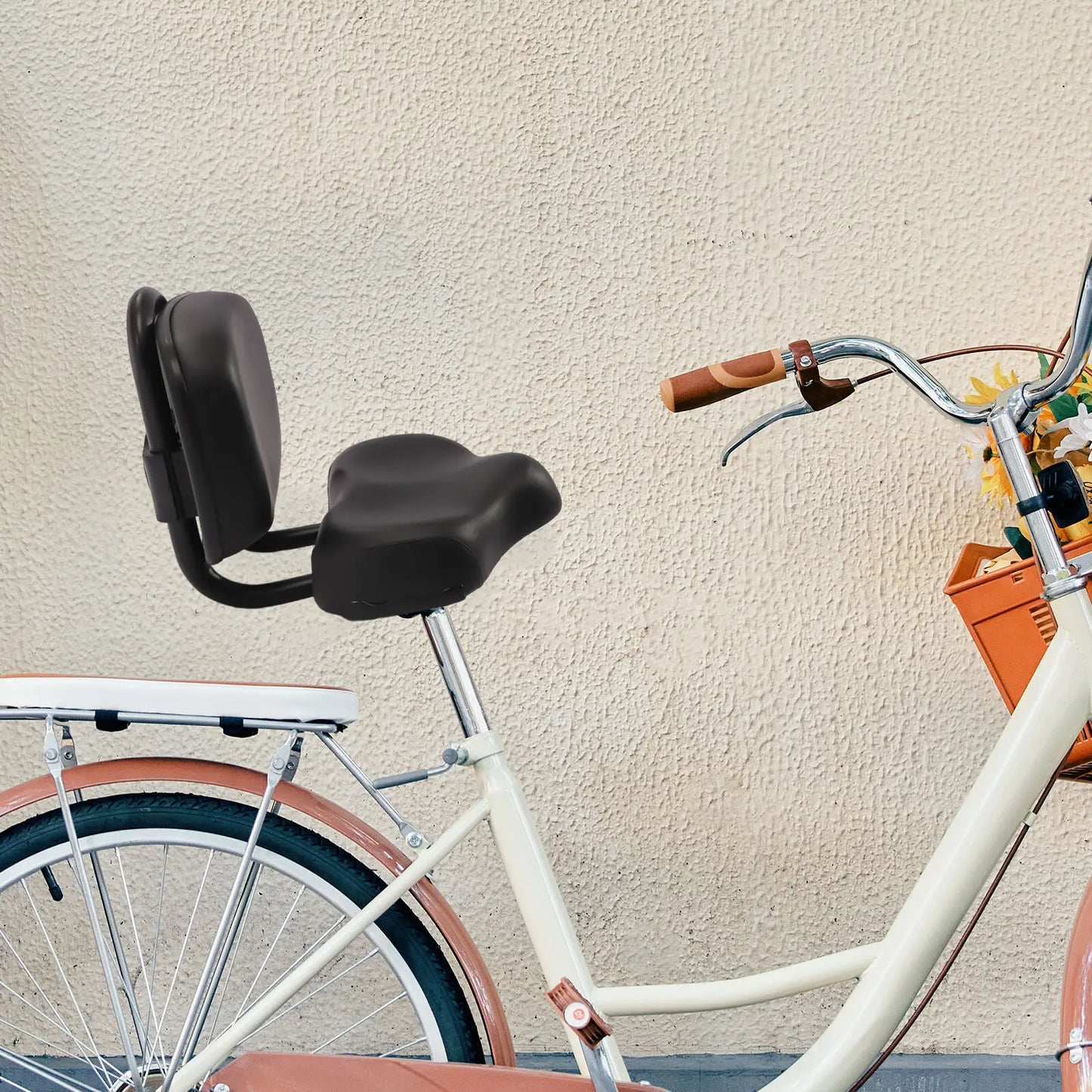 Electric Bicycle Saddle With Extra Wide Soft Backrest