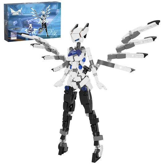 BuildMoc Birdy Girl Robot Bricks Set For Kids Blocks