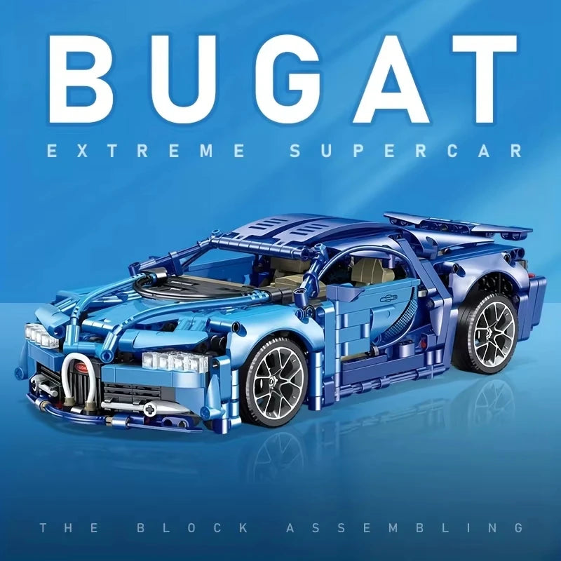 ToylinX Bluce Sports Car MOC Building Blocks Kit 1259Pcs