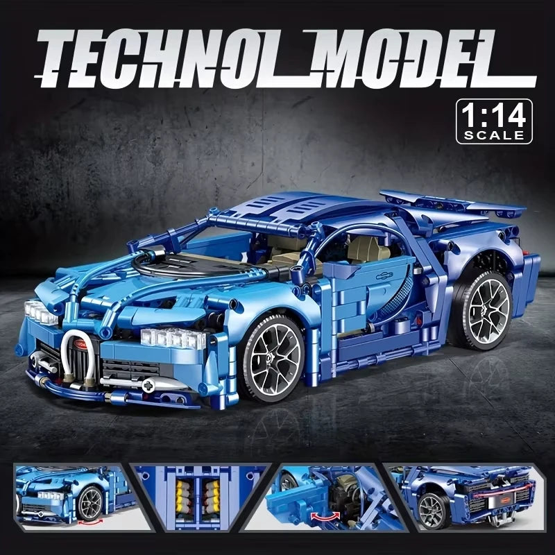ToylinX Bluce Sports Car MOC Building Blocks Kit 1259Pcs