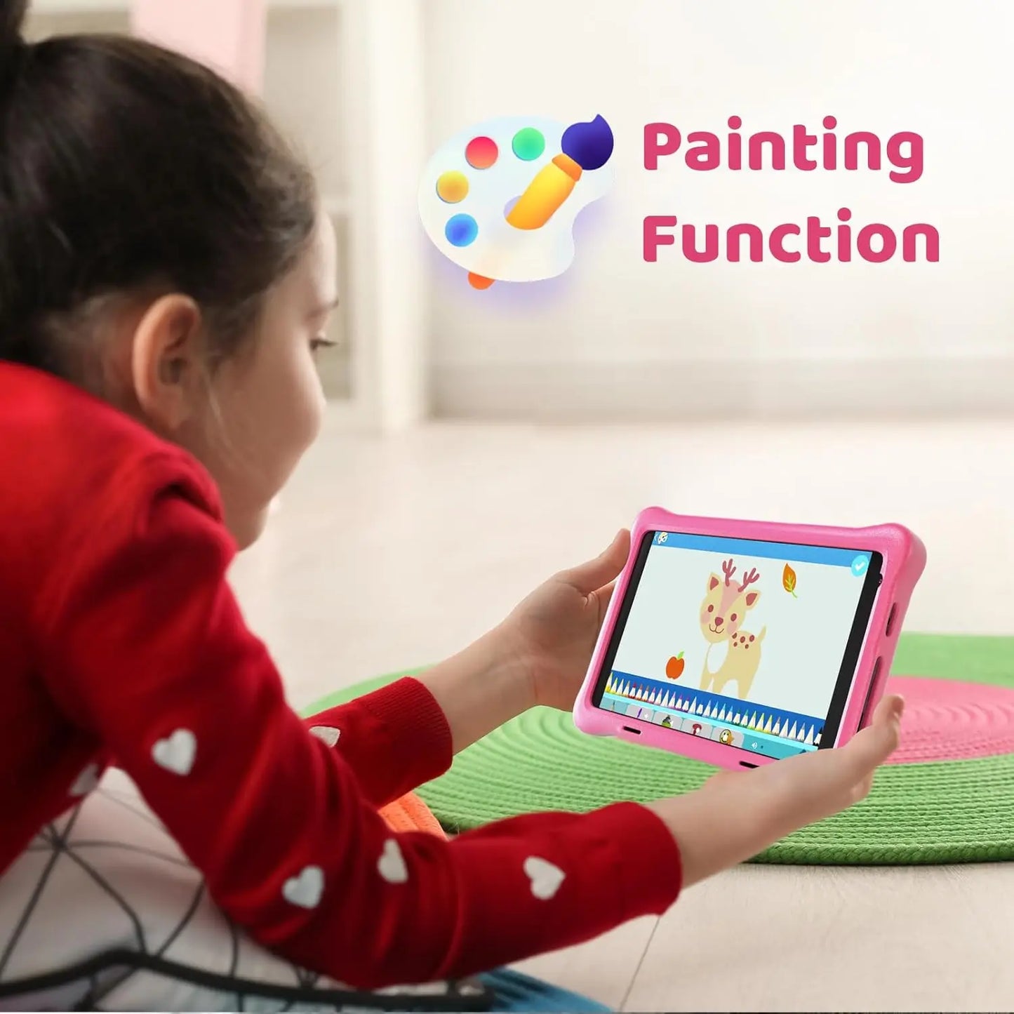 URAOCamera Kid Tablet Android 12 2GB RAM 64GB ROM WiFi