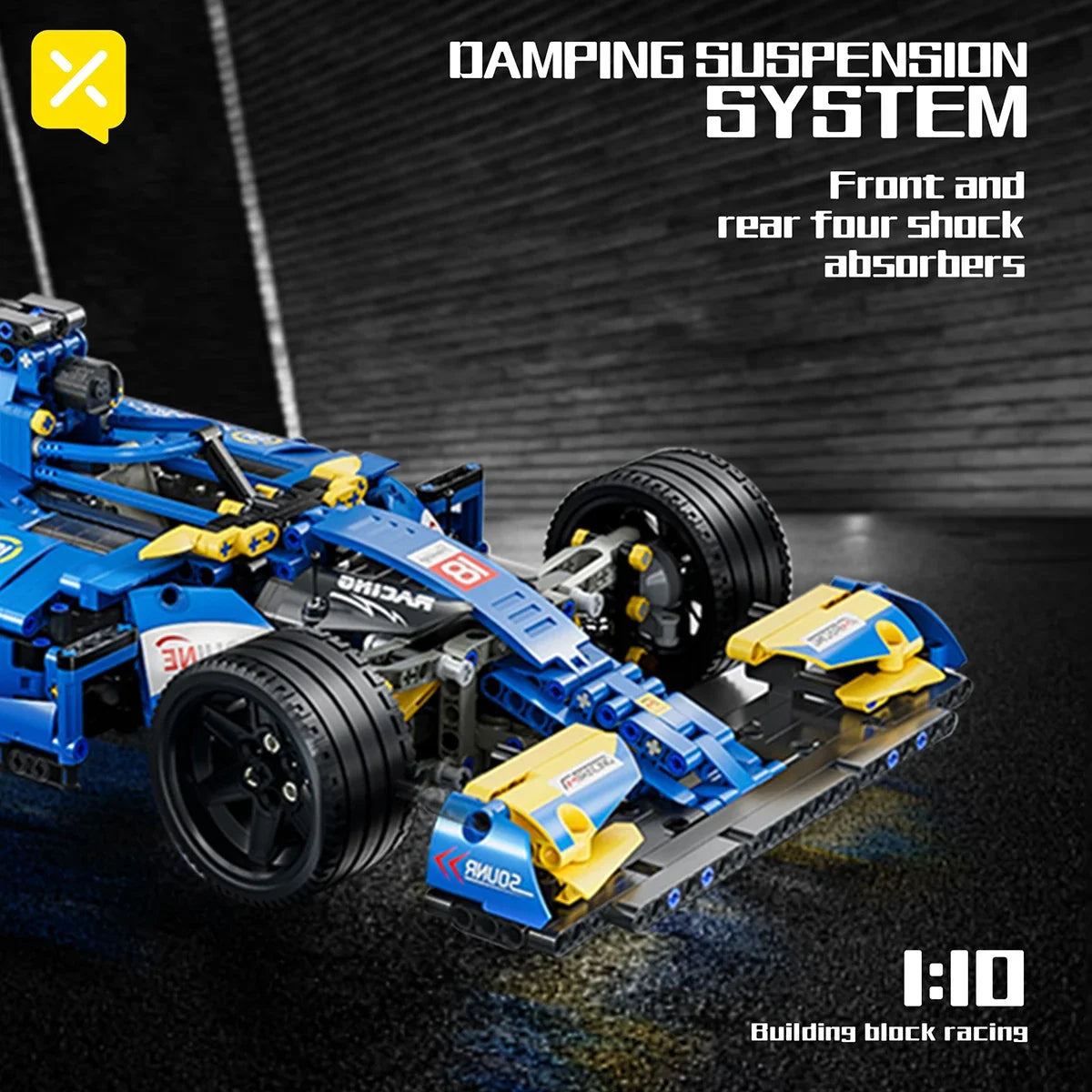 Kbox F1 Formula Racing Car Building Block Toy Desk Decor