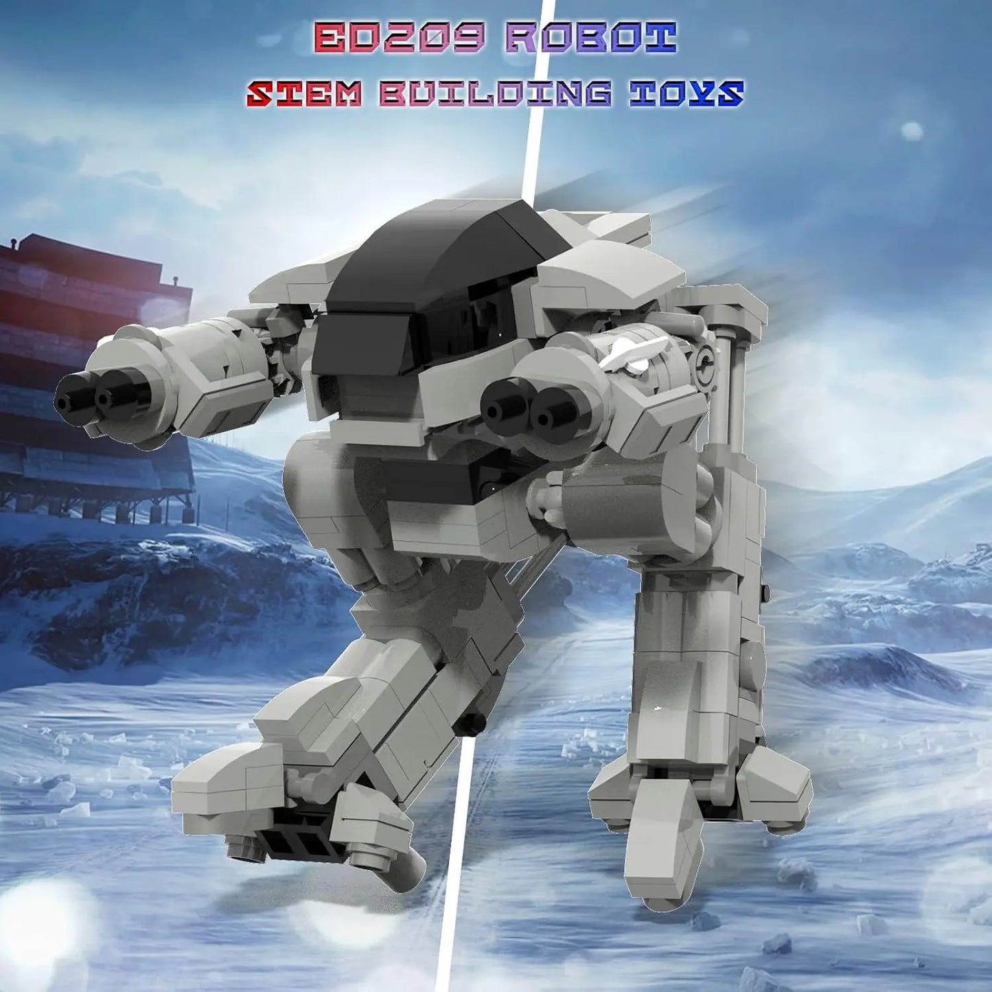 ED209 Warrior Robot Mecha Building Blocks Set Enforcement