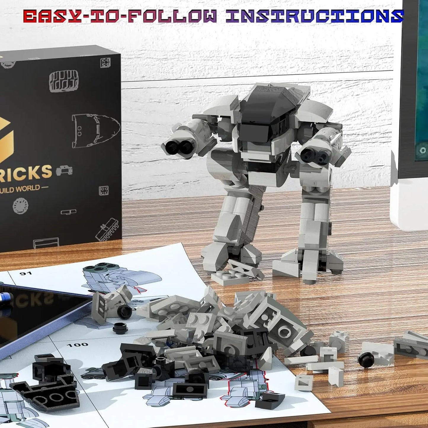 ED209 Warrior Robot Mecha Building Blocks Set Enforcement