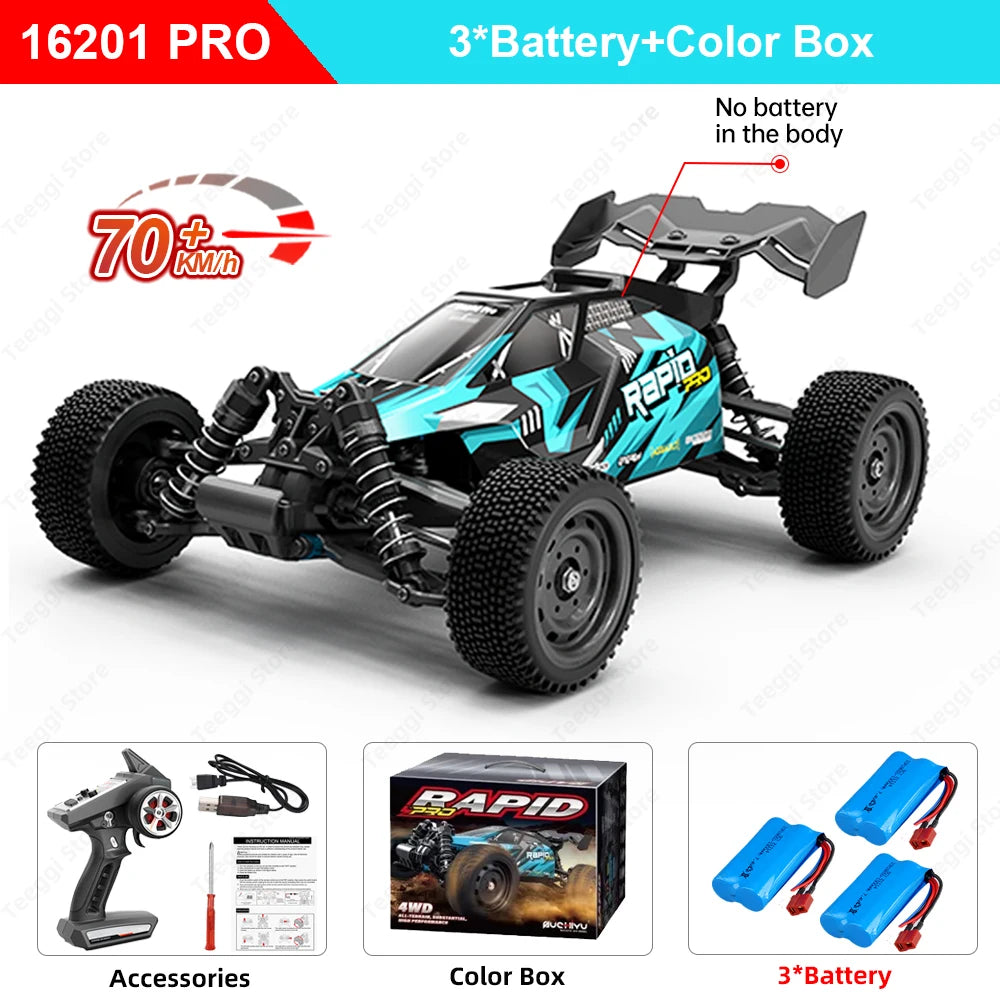 Teeggi 16101 Pro RC Car 4WD LED Drift UltraSpeed Terrain