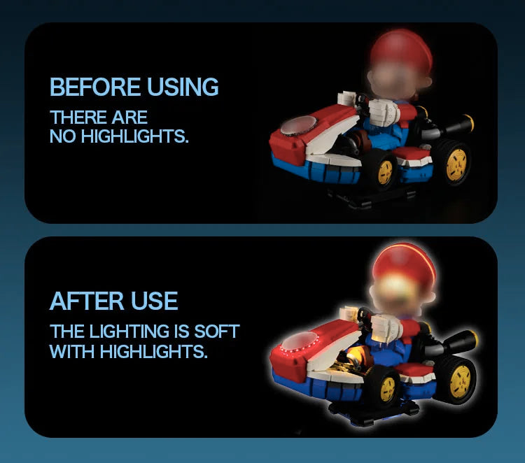 Hignconcerned Chemical Lighting Kit For Lego MarioKart 72037