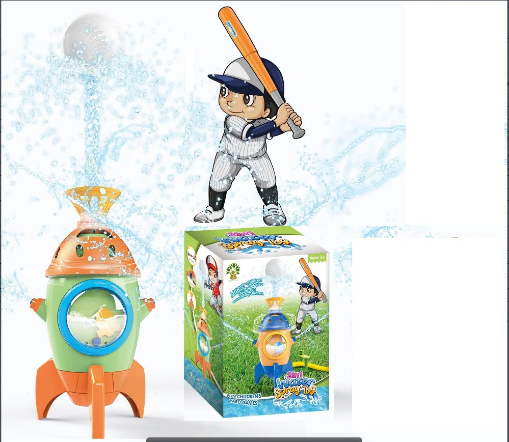 Guangdong Kids Water Rocket Toy With Baseball Bat Launcher