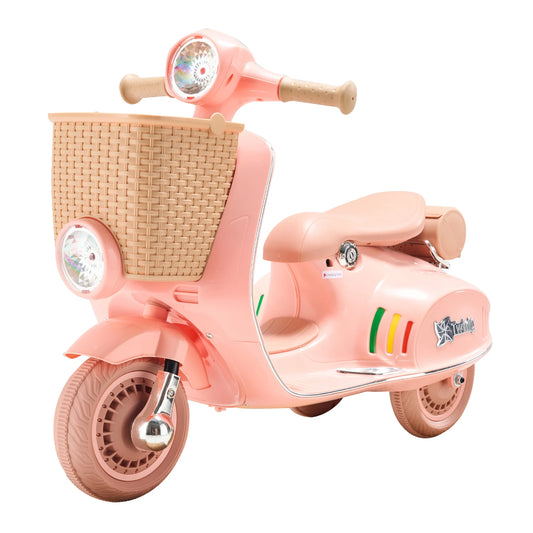 SucceBuy Kids Ride On Motorcycle 6V 12V Battery Trike