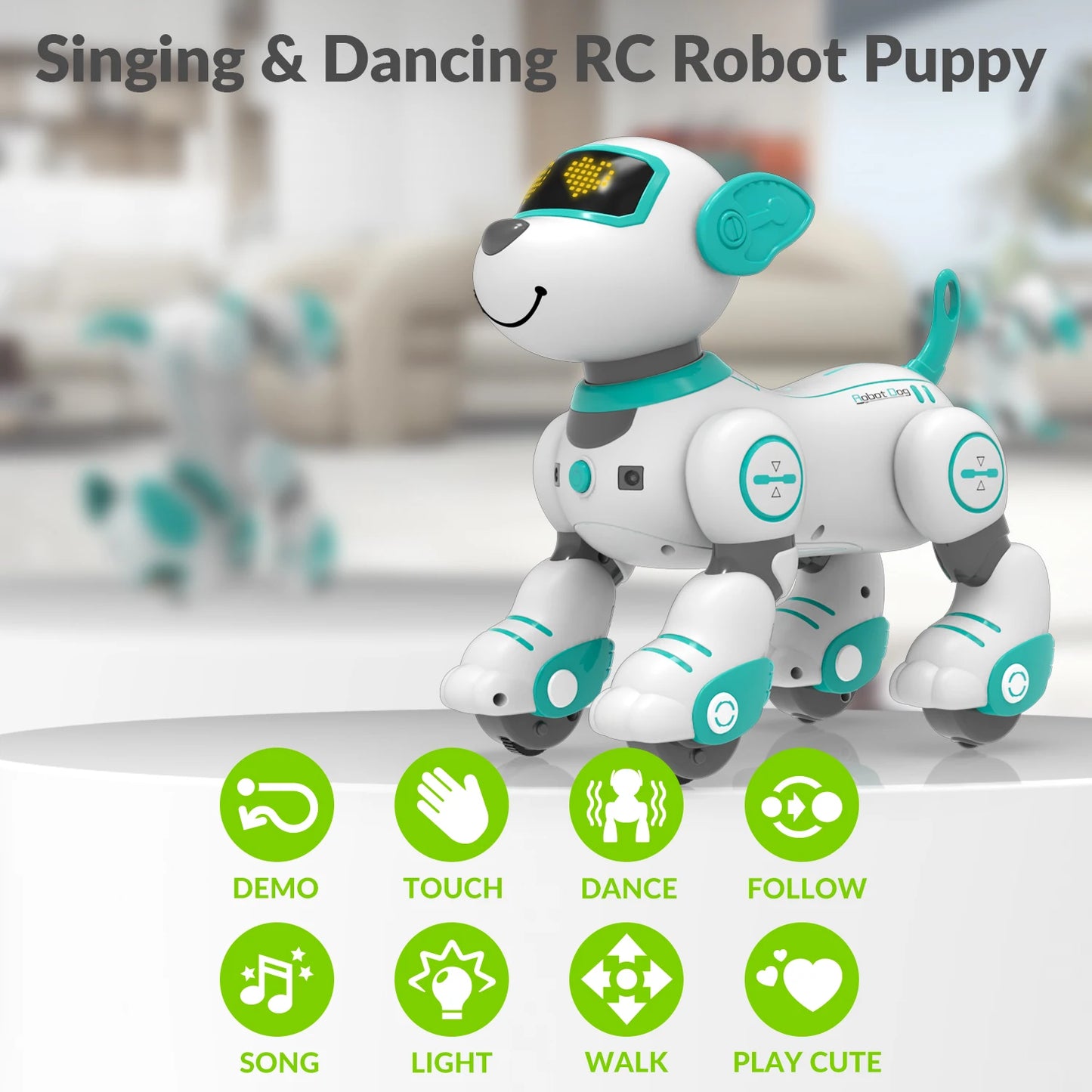 Hign-concerned STEMTRON Remote Control Robotic Dog Toy
