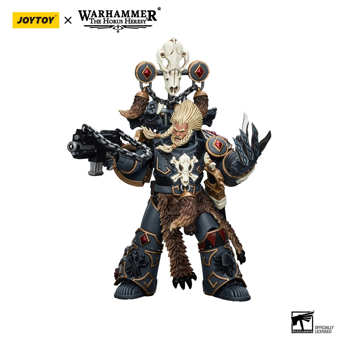 Joy Toy Warhammer Space Wolves Geigor Fell Hand Figure