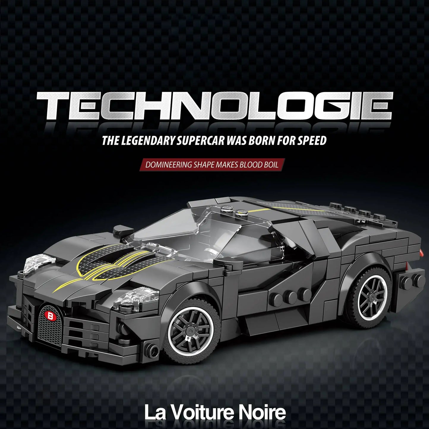La Voiture Noire Super Sports Car Building Kit Set Toy