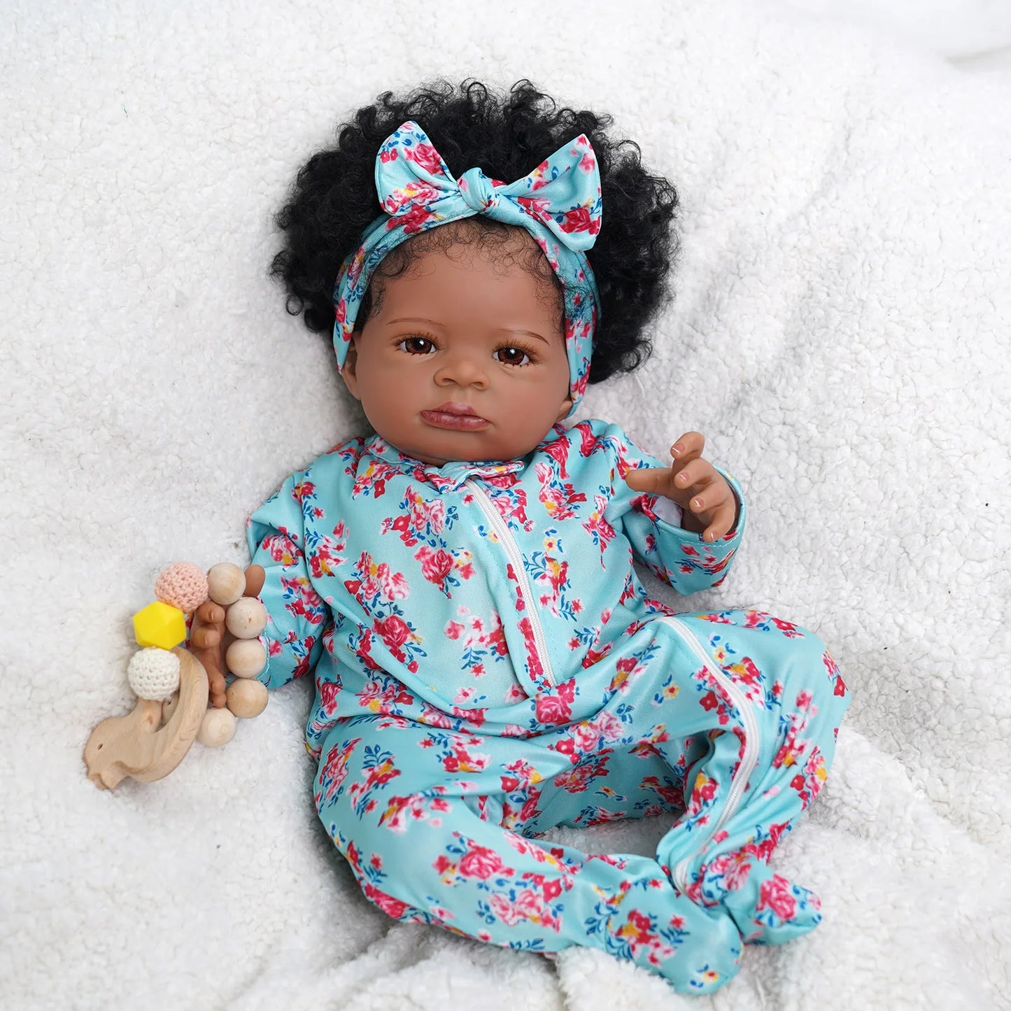 Risbecko Reborn Baby Doll Soft Touch 3D Paint Veins Gift