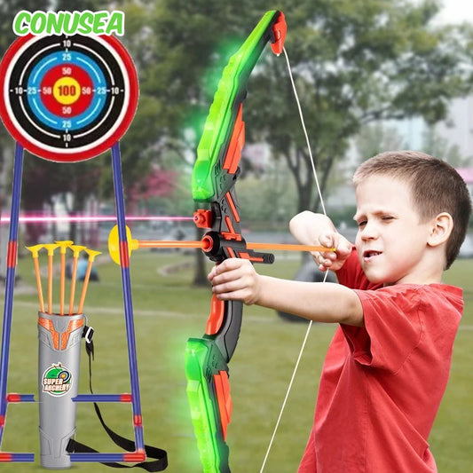Conuseacn Light Up Archery Bow Set For Kids Gift Toy