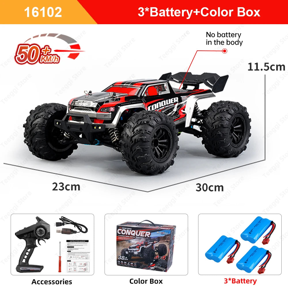 Teeggi 16101 Pro RC Car 4WD LED Drift UltraSpeed Terrain