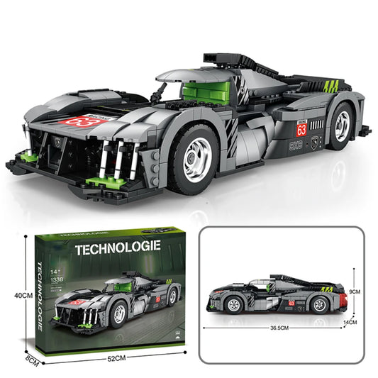 TENHORSC Hybrid Race Car Building Blocks Kit For Adults