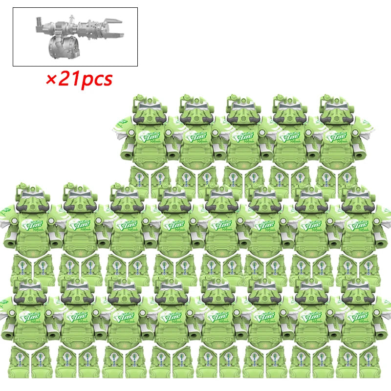 T 51 Mecha Power Armor Building Blocks Soldier Figures
