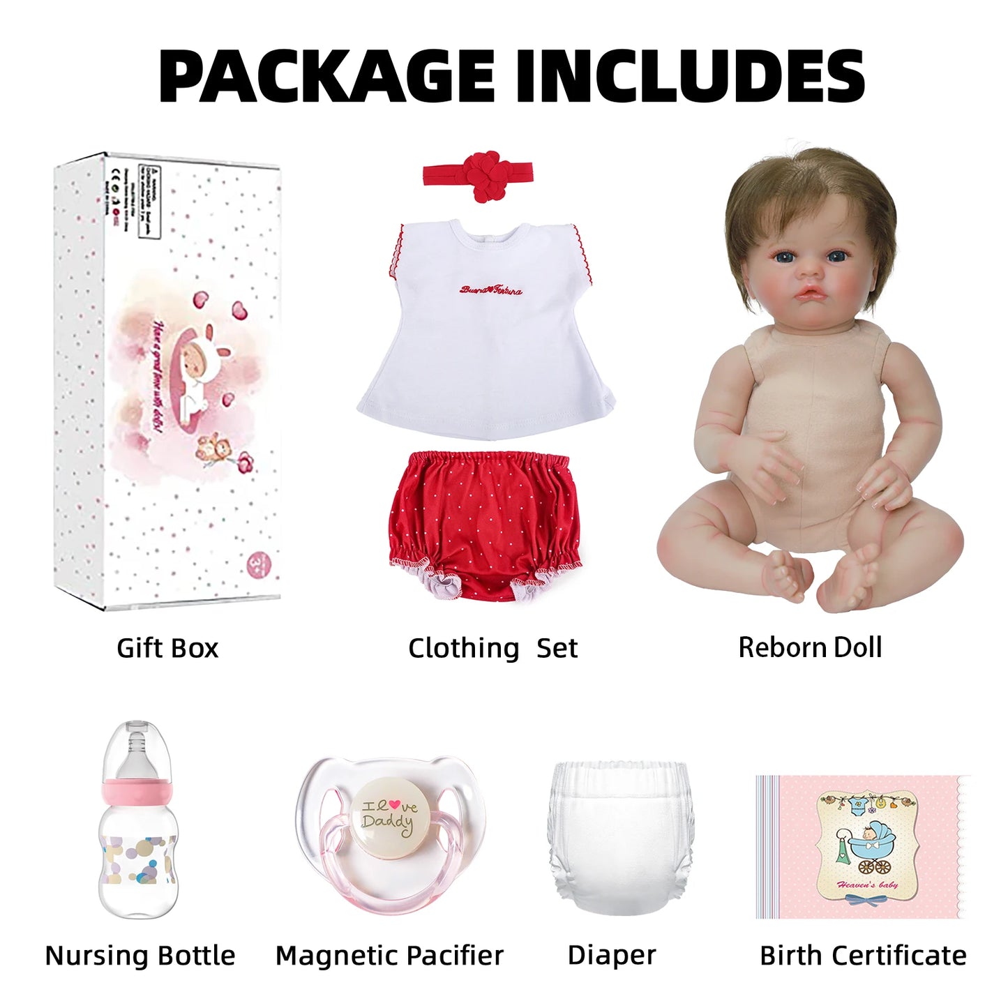 KAYDORA Reborn Baby Doll Lifelike Vinyl Soft Realistic