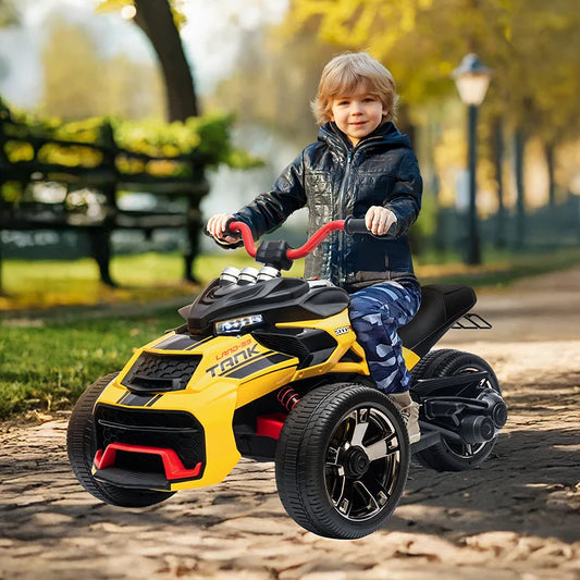 Mukidy 12V ATV Ride On Toy Three Wheel Electric Vehicle