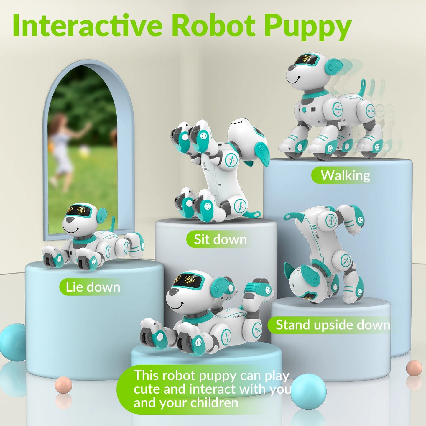 Hign-concerned STEMTRON Remote Control Robotic Dog Toy